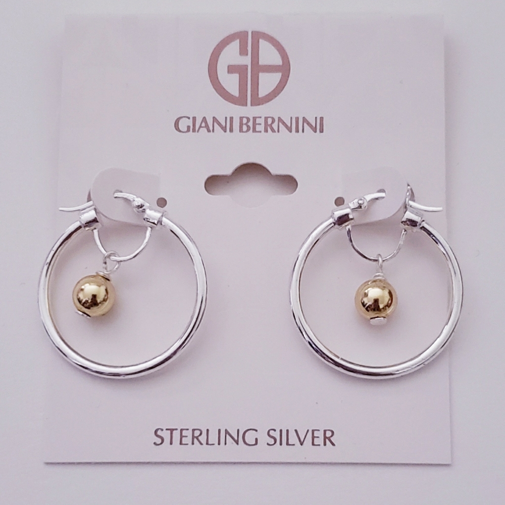 Giani Bernini Silver Sterling Hoop Earrings